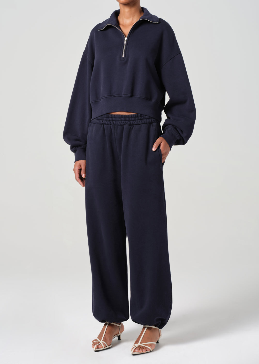 Bethan Quarter Zip Sweatshirt in Mirage