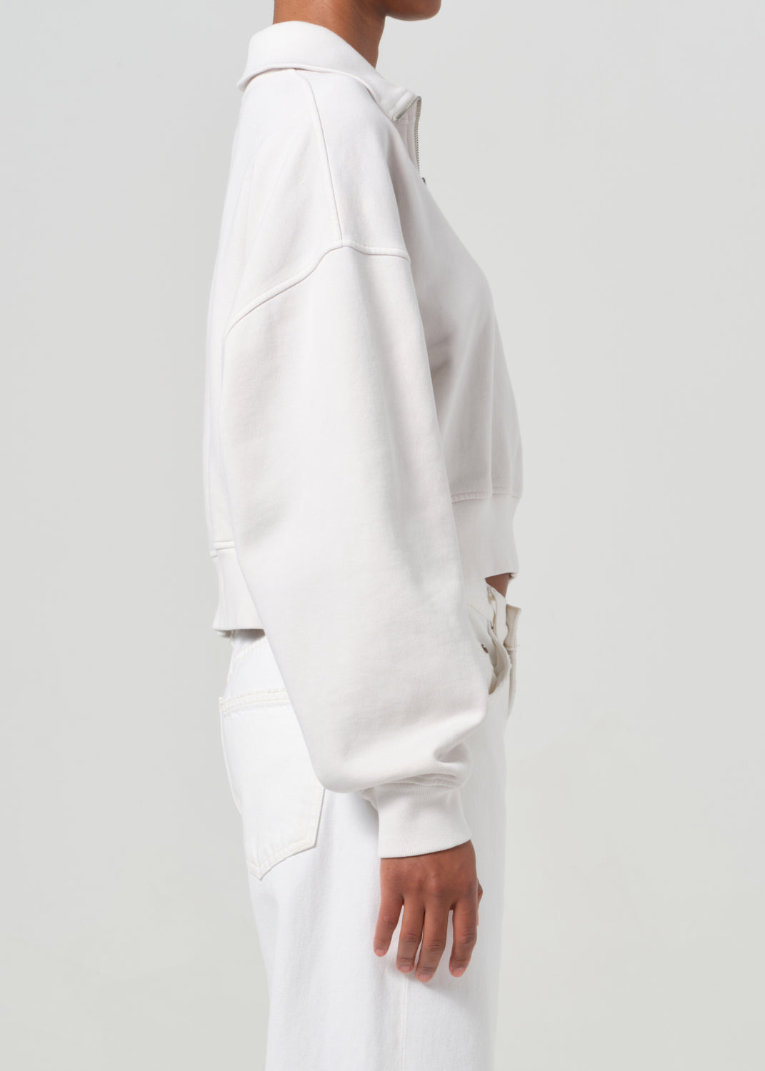 Bethan Quarter Zip Sweatshirt in Wired