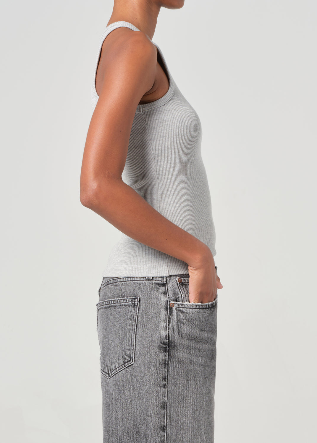 Rayne Tank in Grey Heather