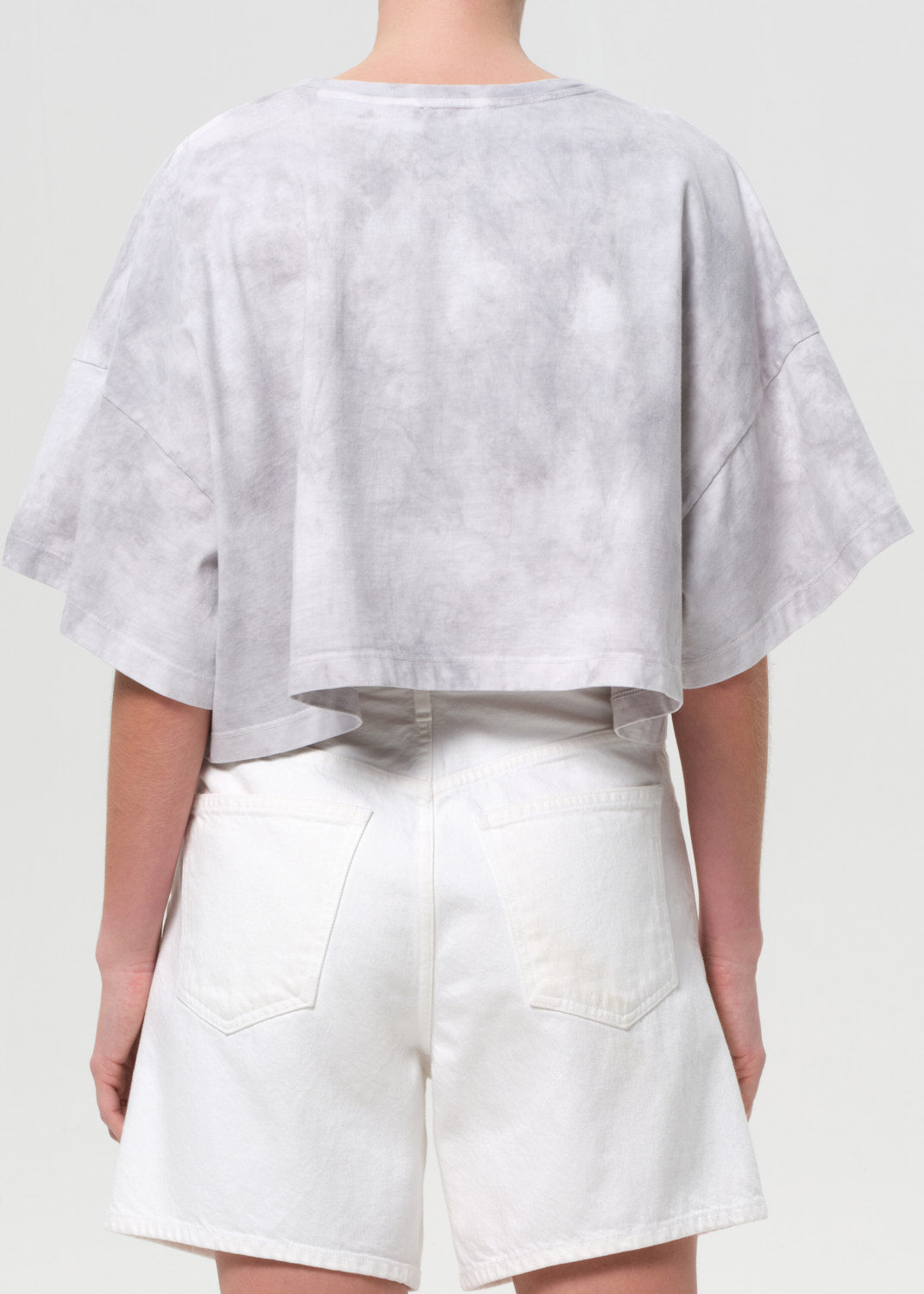 Arli Oversized Cropped Tee in Turbine back