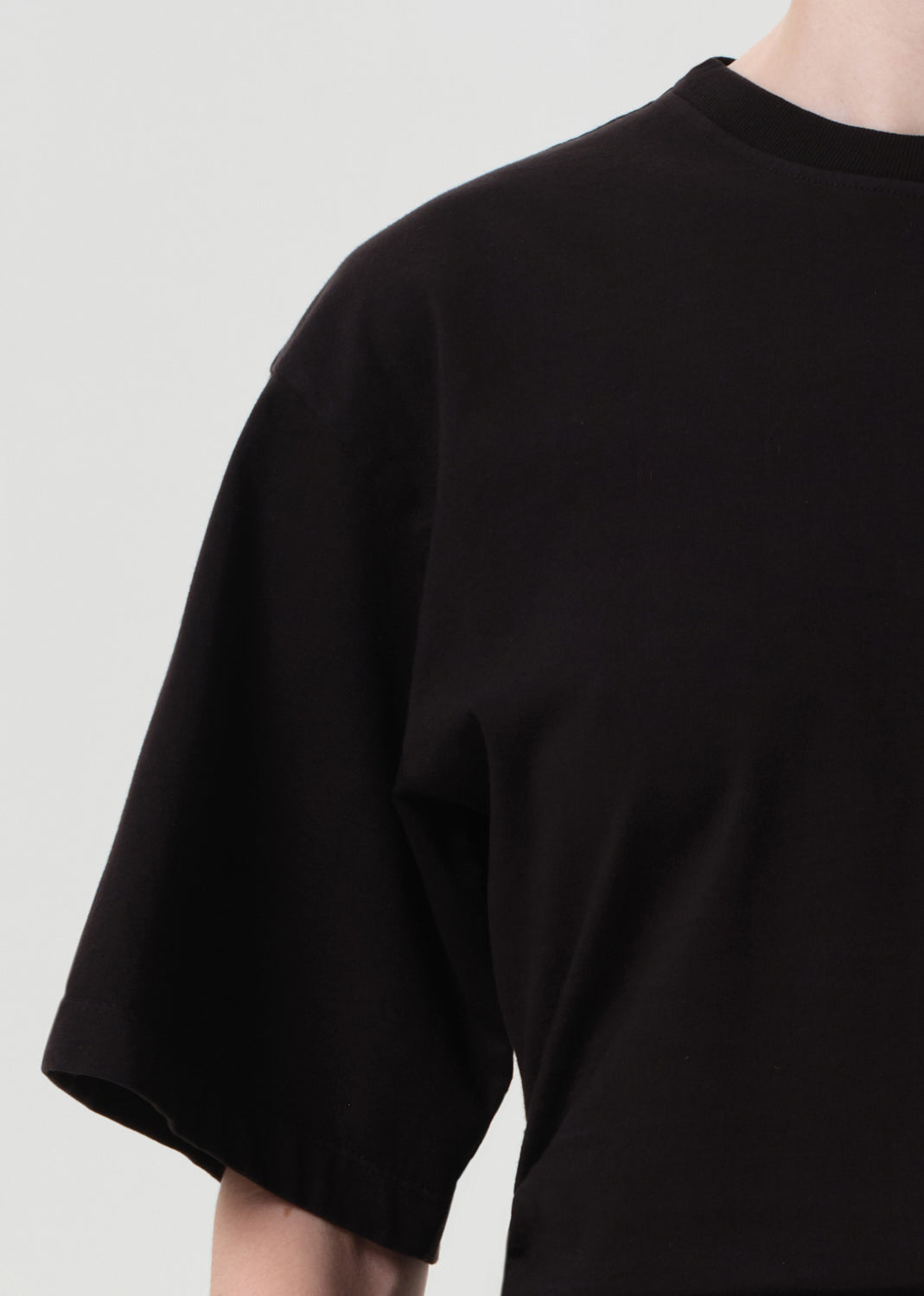 Tシャツ・カットソー AGOLDE Men T Shirts A1023 1521 GLR BLKW BLACK Men's Marble-effect T-shirt with glossy band | Black | Diesel
