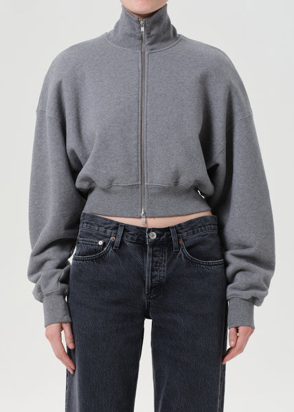 Darby Zip Up in Grey Heather – AGOLDE