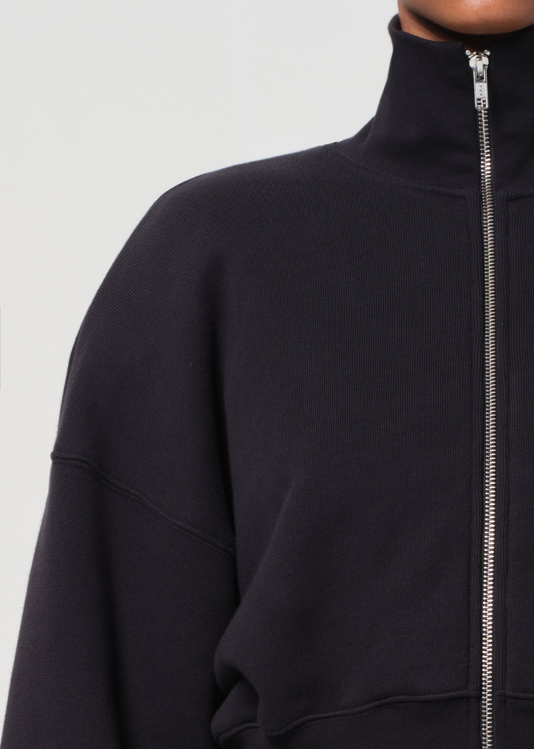 Darby Zip Up in Washed Black – AGOLDE