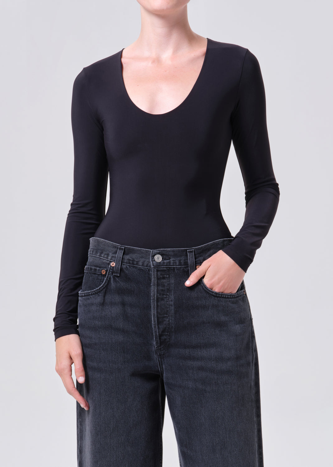 Clem Bodysuit in Black