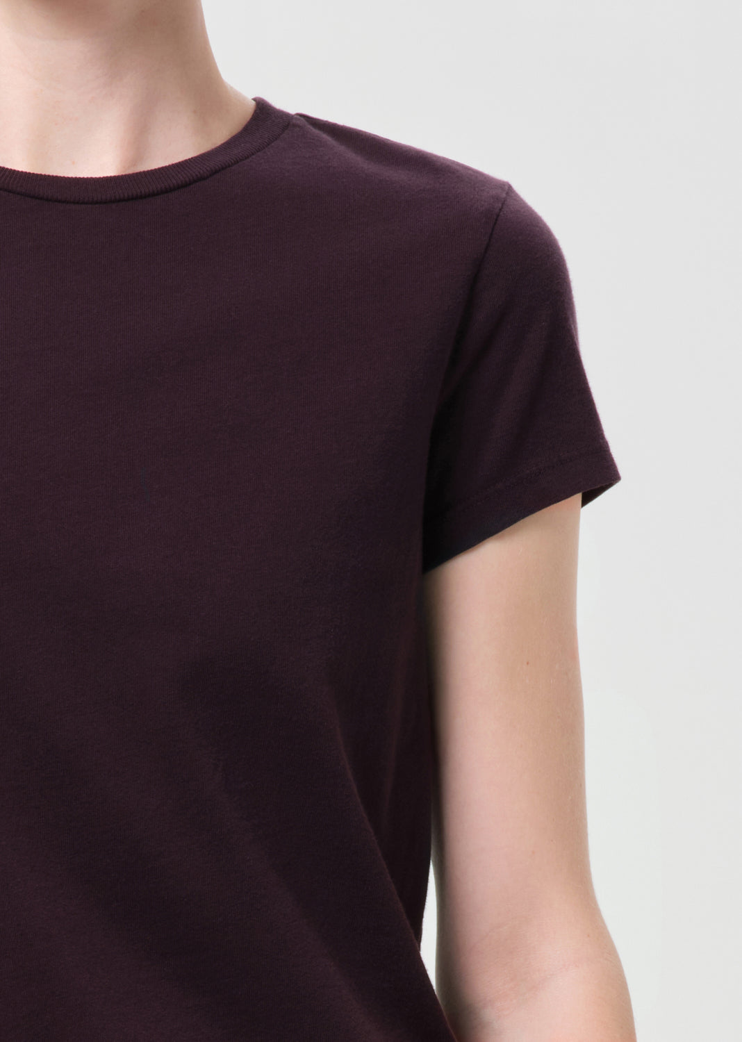 Long Line Adine Tee in Eggplant