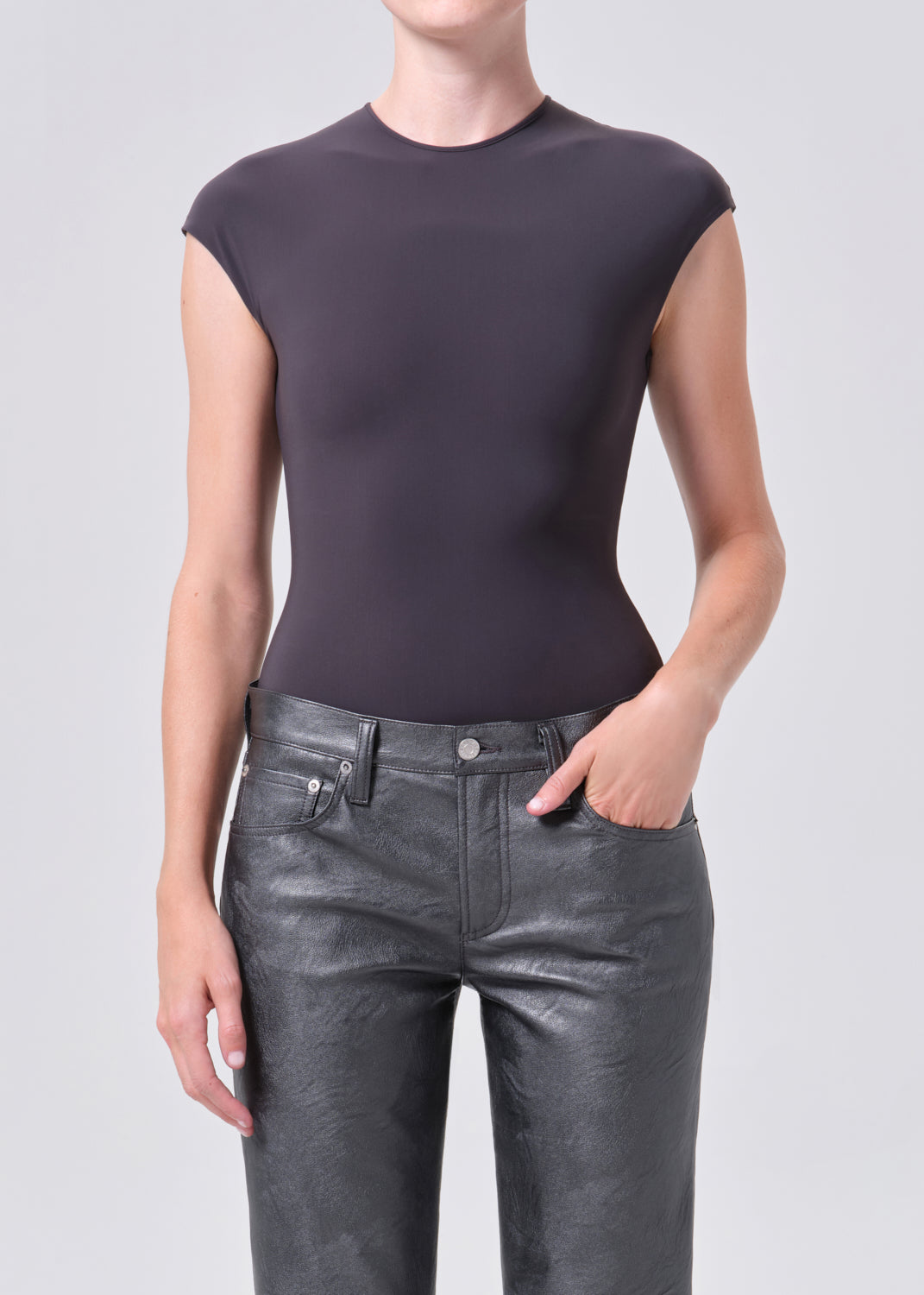 Agata Bodysuit in Carob