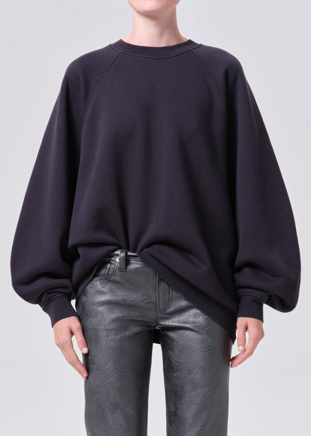 Valma Sweatshirt in Washed Black from Agolde - $248