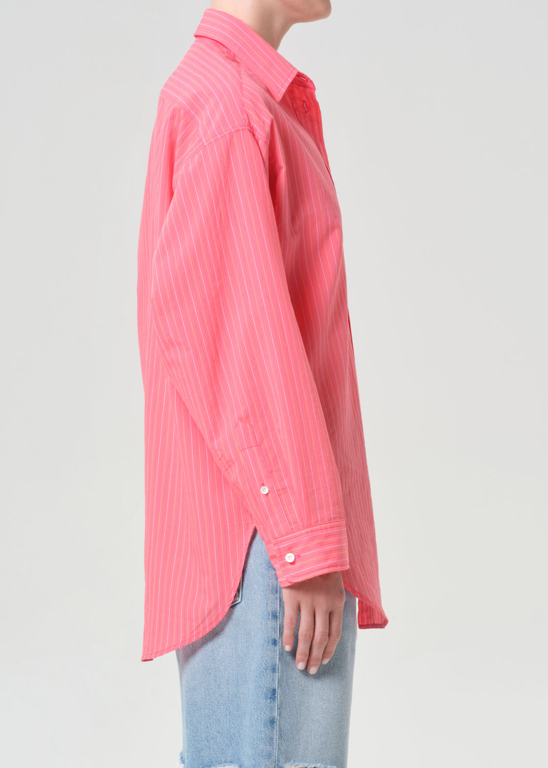 Sona Shirt in Fontana Stripe Candy – AGOLDE