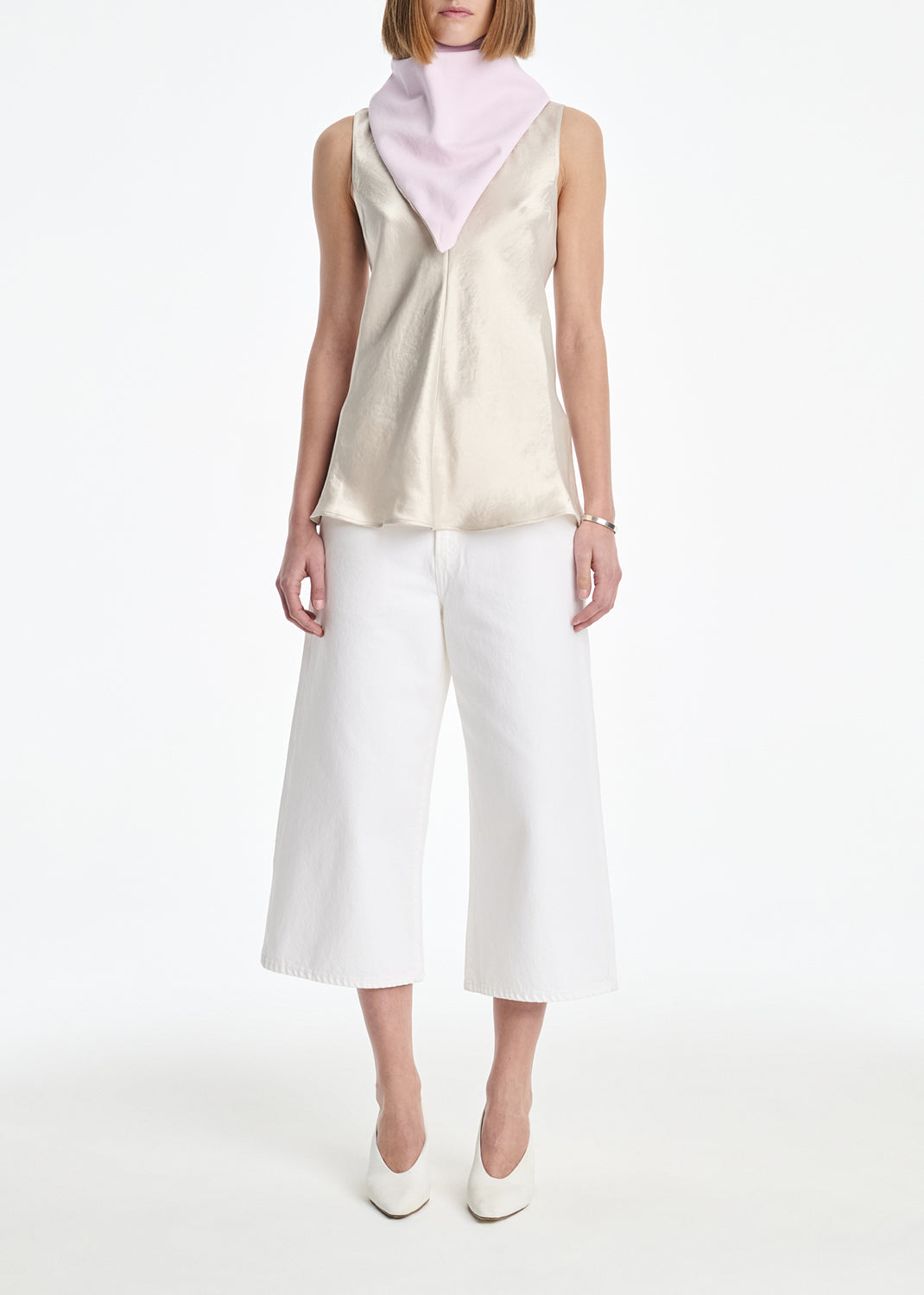 AGOLDE x MARIA MCMANUS Bandana (Flyweight) in Stone Wash Powder Pink