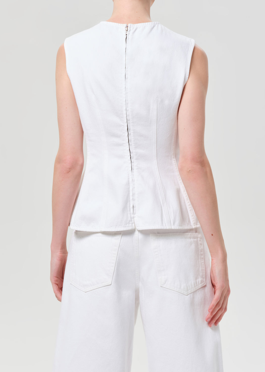 Corbin Denim Shell Shirt in Marshmallow
