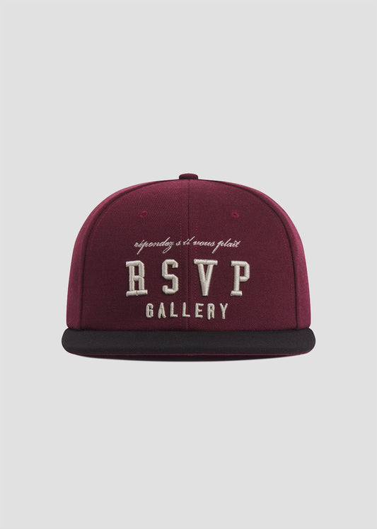 AGOLDE / RSVP Baseball Cap in Maroon