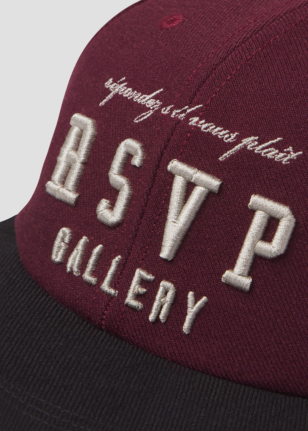 AGOLDE / RSVP Baseball Cap in Maroon