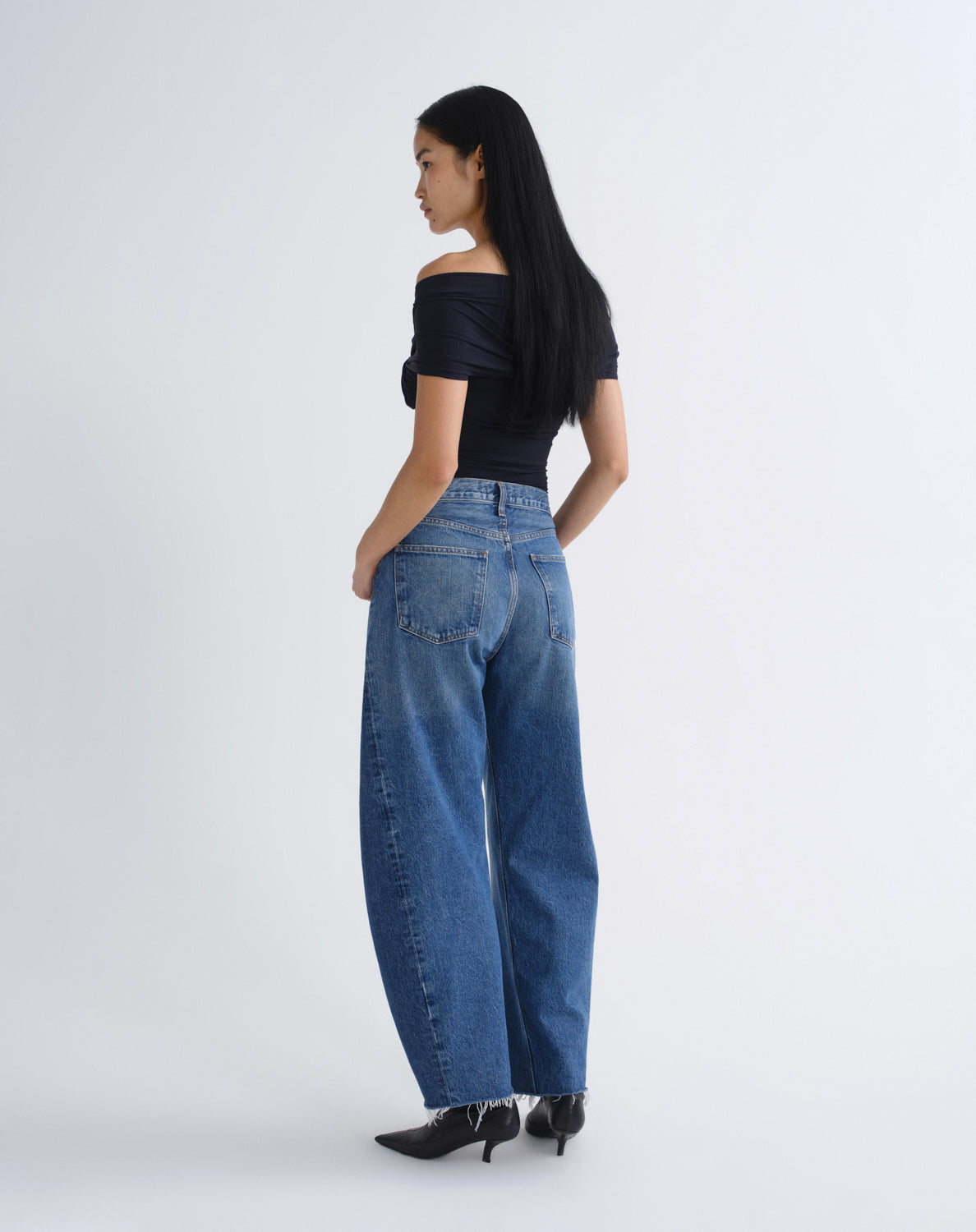 Luna High Rise Pieced Taper in Split
