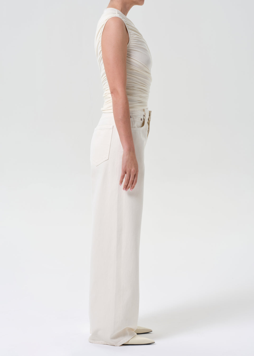 Low Slung Baggy 28" Petite in Solar side