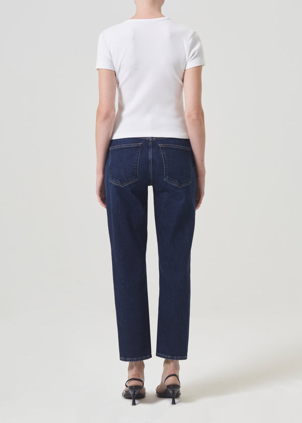 Kye Mid Rise Straight Crop (STRETCH) in Song