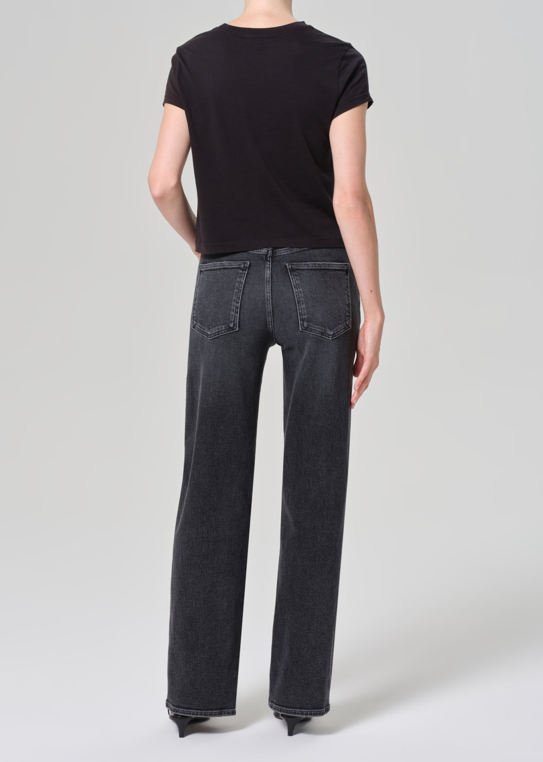 Harper Straight Jean (Stretch) in Hush