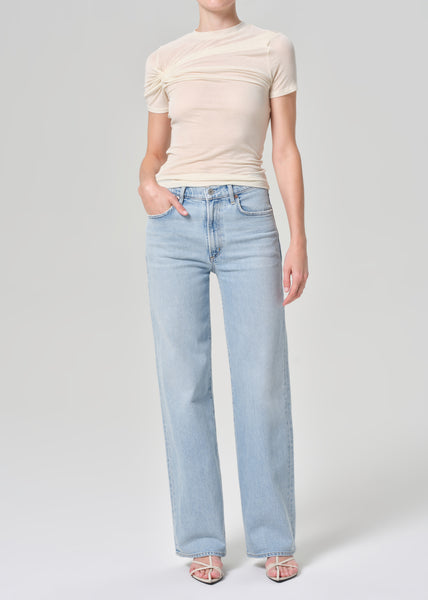【Agolde】 Harper mid-riseストレートジーンズ Harper Straight Jean (Stretch) in Tempo – AGOLDE
