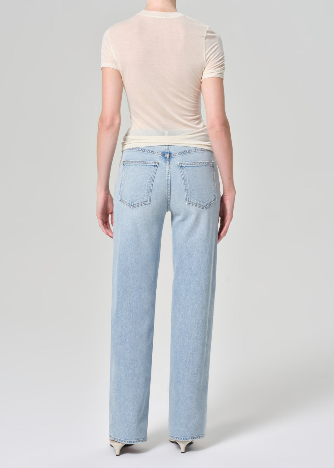 Harper Straight Jean (Stretch) in Beam