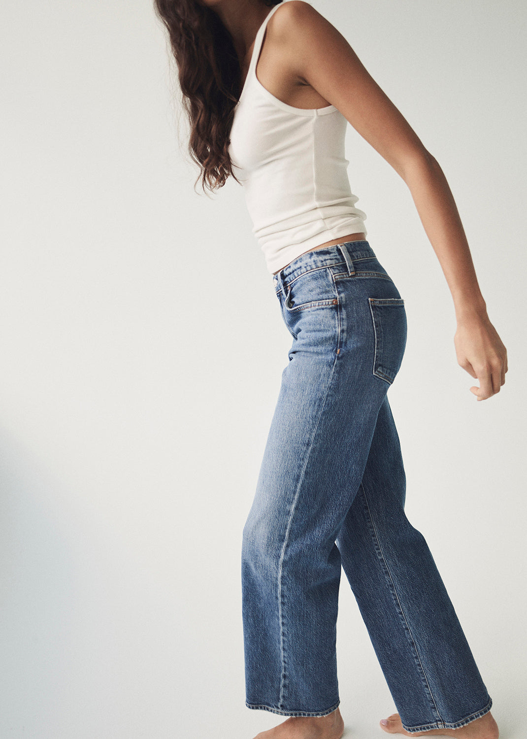 Harper Straight Jean (Stretch) in Fix