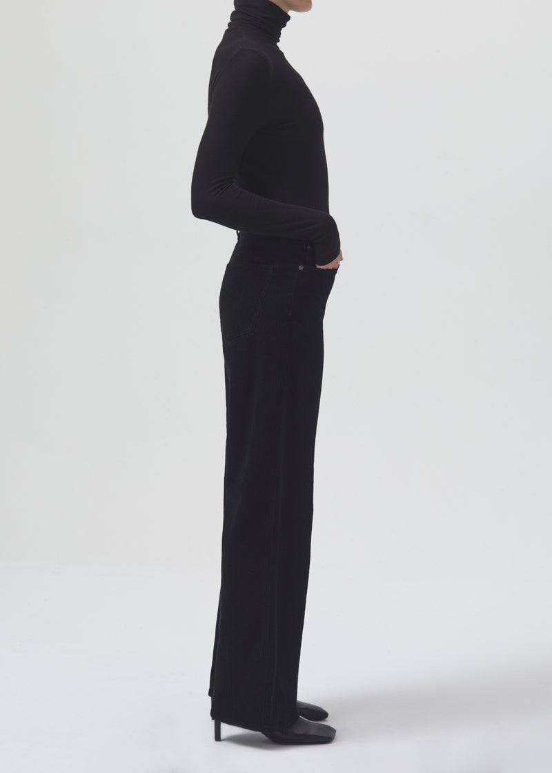Harper Corduroy Straight in Black
