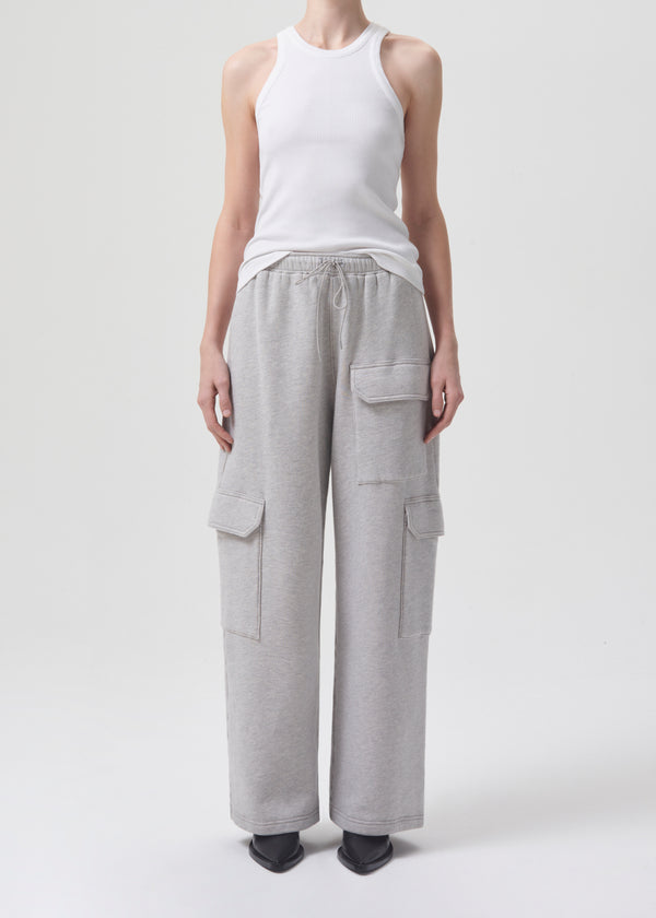 Ramsey Sweatpant in Heather Grey front