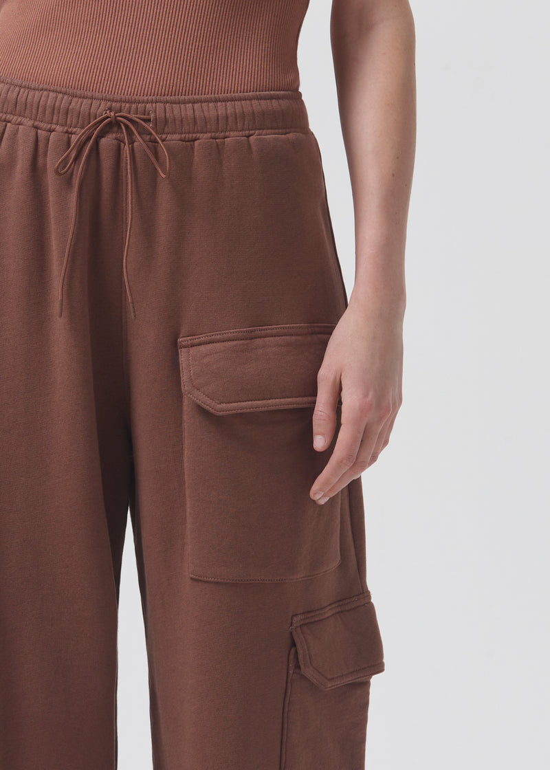 Ramsey Wide Leg Sweatpant in Beeswax