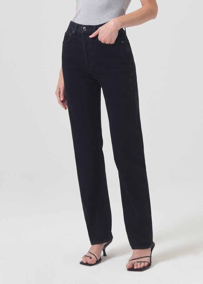 90's Pinch Waist High Rise Straight Long in Crushed – AGOLDE