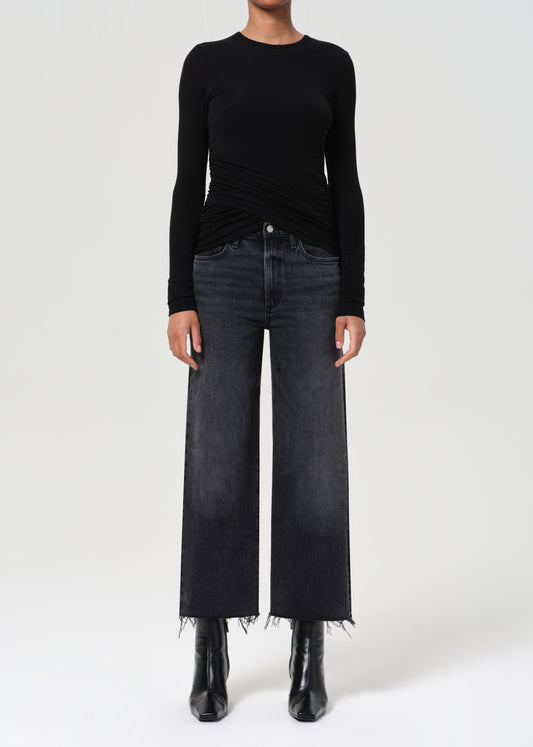 Harper Crop Jean in Radius Front Full Body