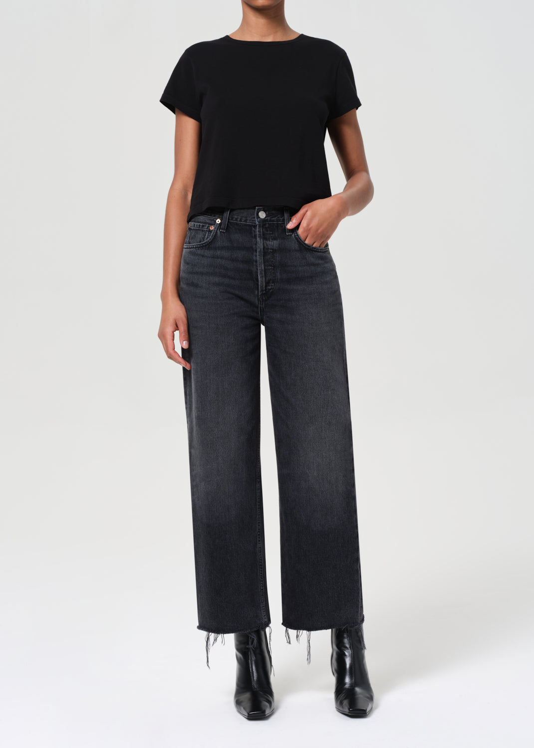 【THEAIRTOWN】Back Point Flap Wide Low Pants★ Women's low-rise-pants - Halara
