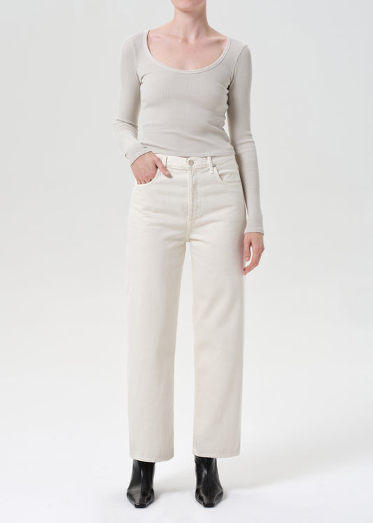Ren Jean in Brown Rice Front Full Body