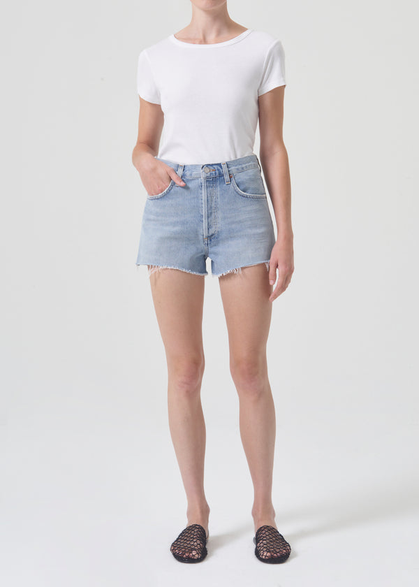 Caress High Waisted Shorts in White – Pink Manila