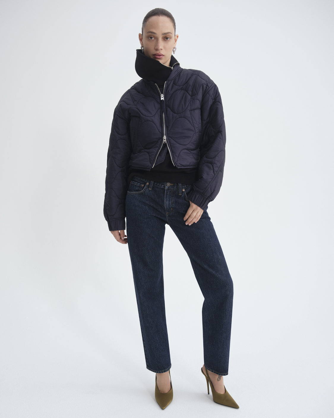 AGOLDE dark-wash denim