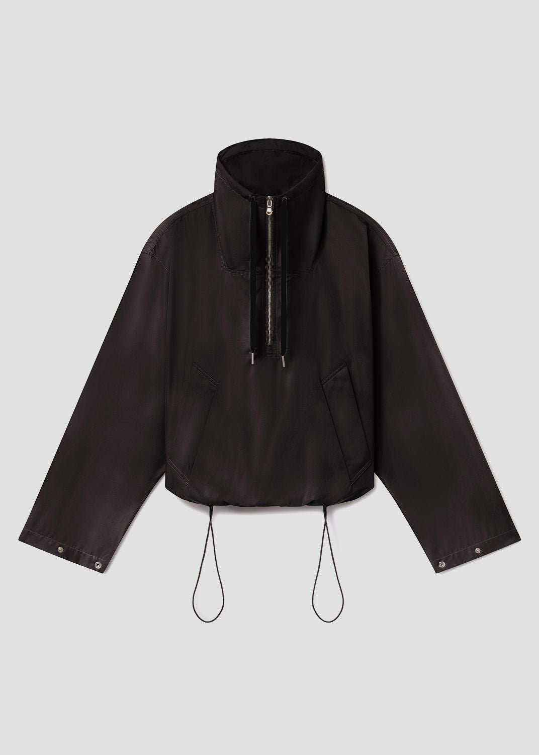 Lydia Nylon Popover Anorak in Black – AGOLDE
