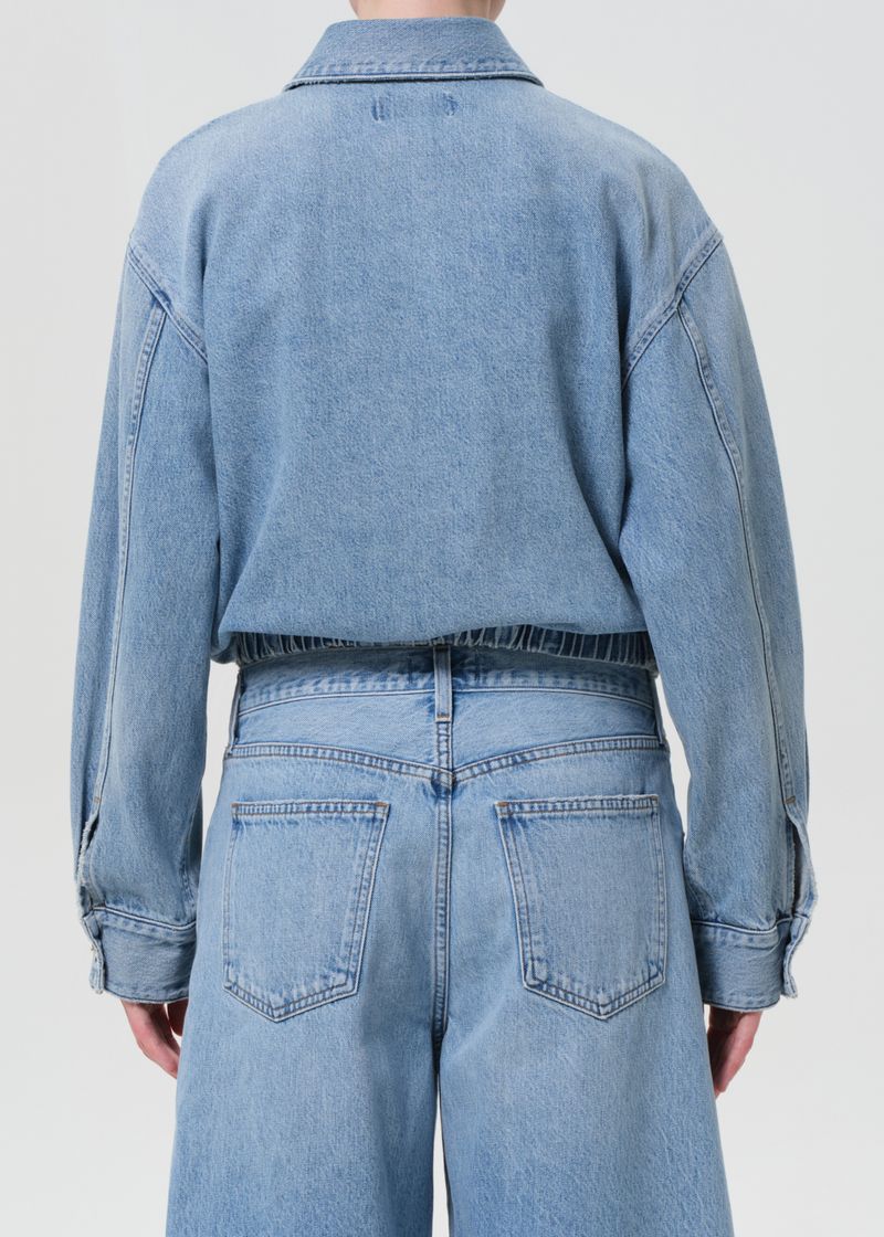 Nile Denim Blouson Jacket in Space back