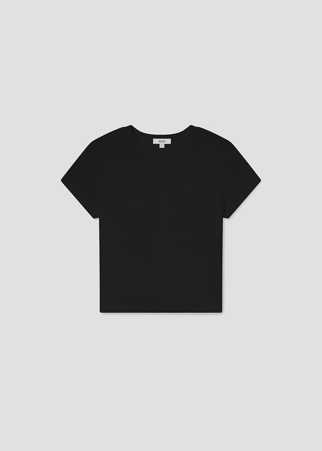 Long Line Adine Tee in Black Flat