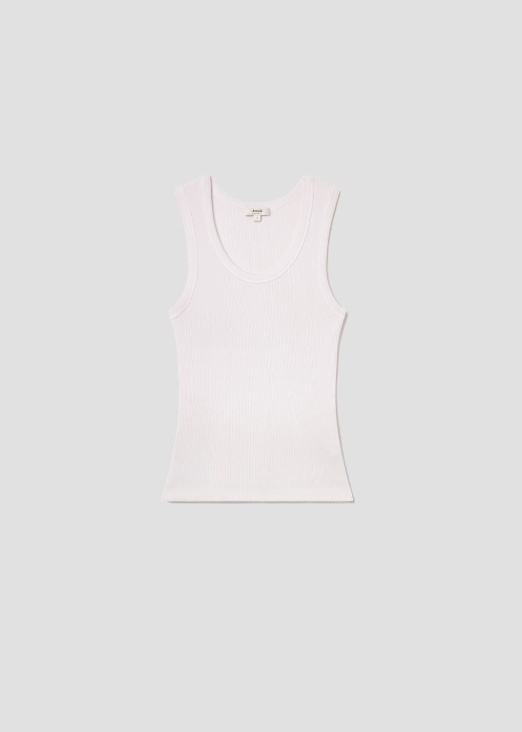 Poppy Tank in White flat