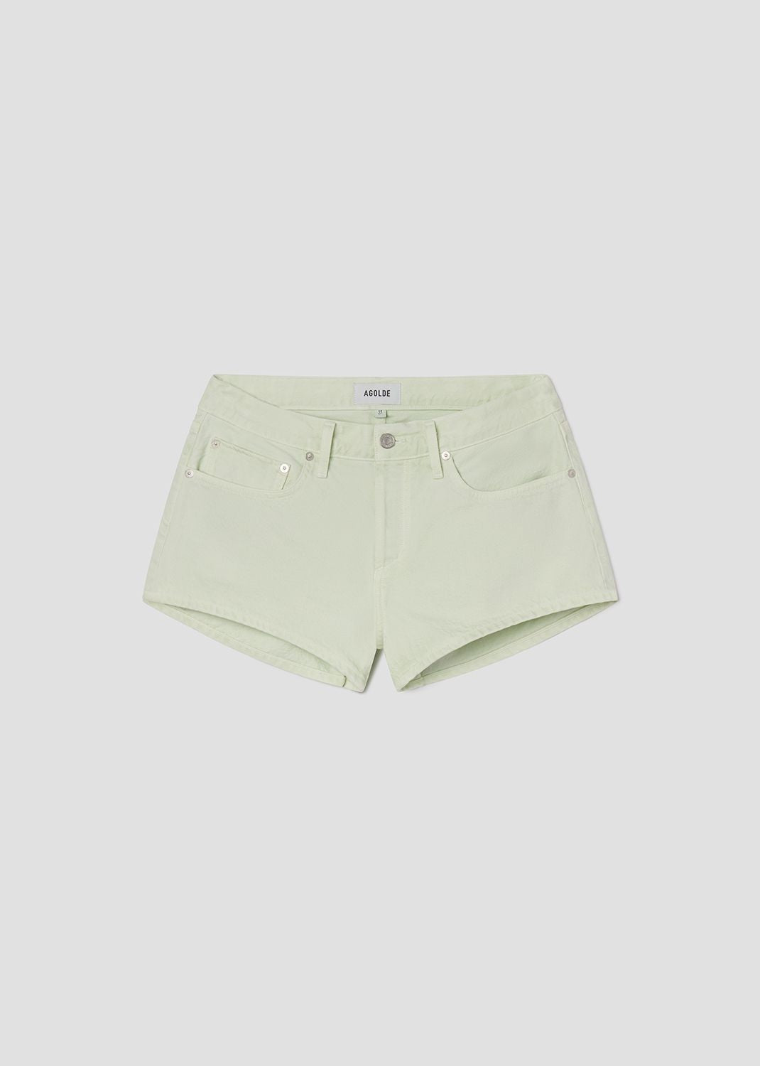 Low Rise Parker in Mint Cream
