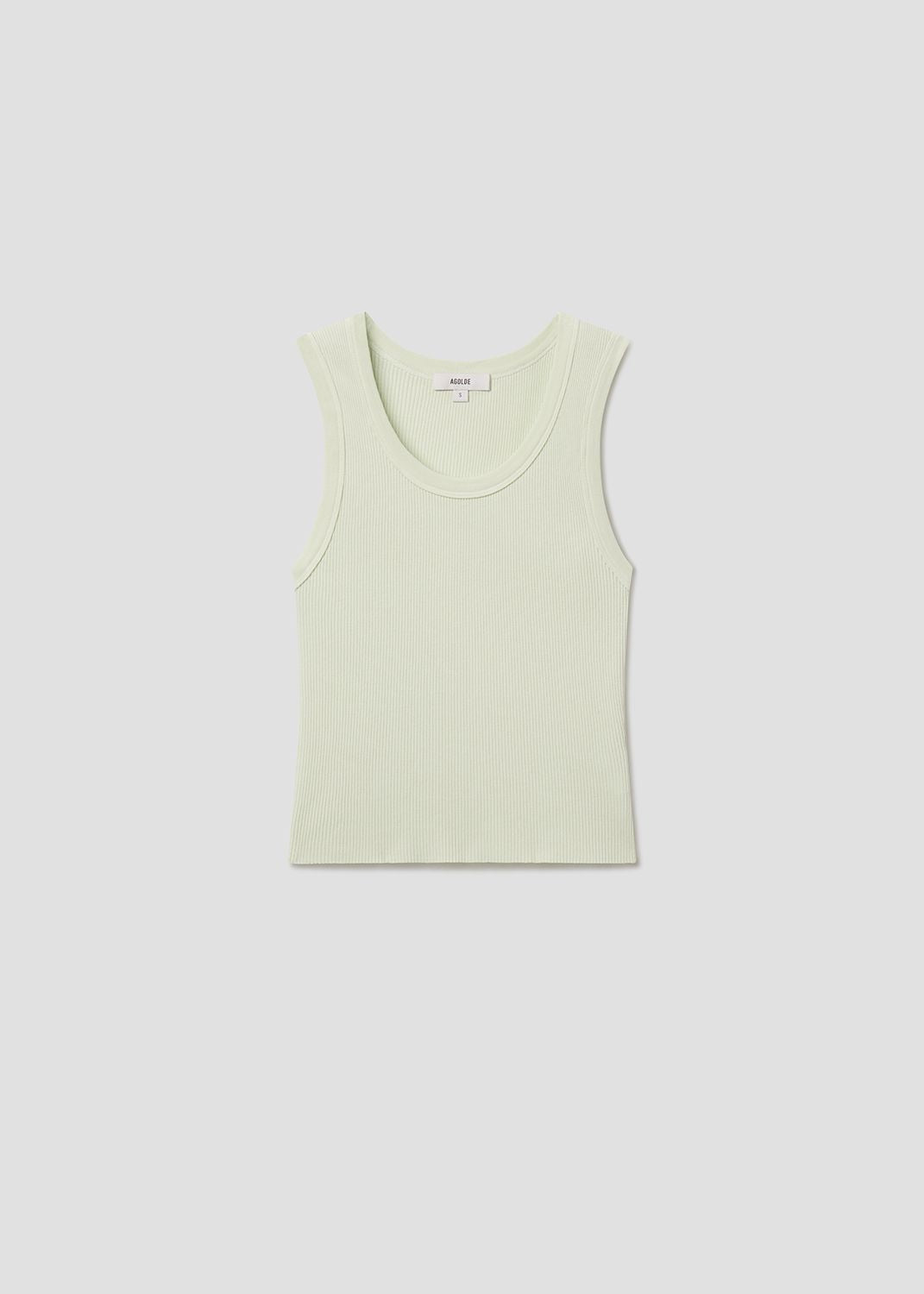Shrunken Poppy Tank in Mint Cream Flat