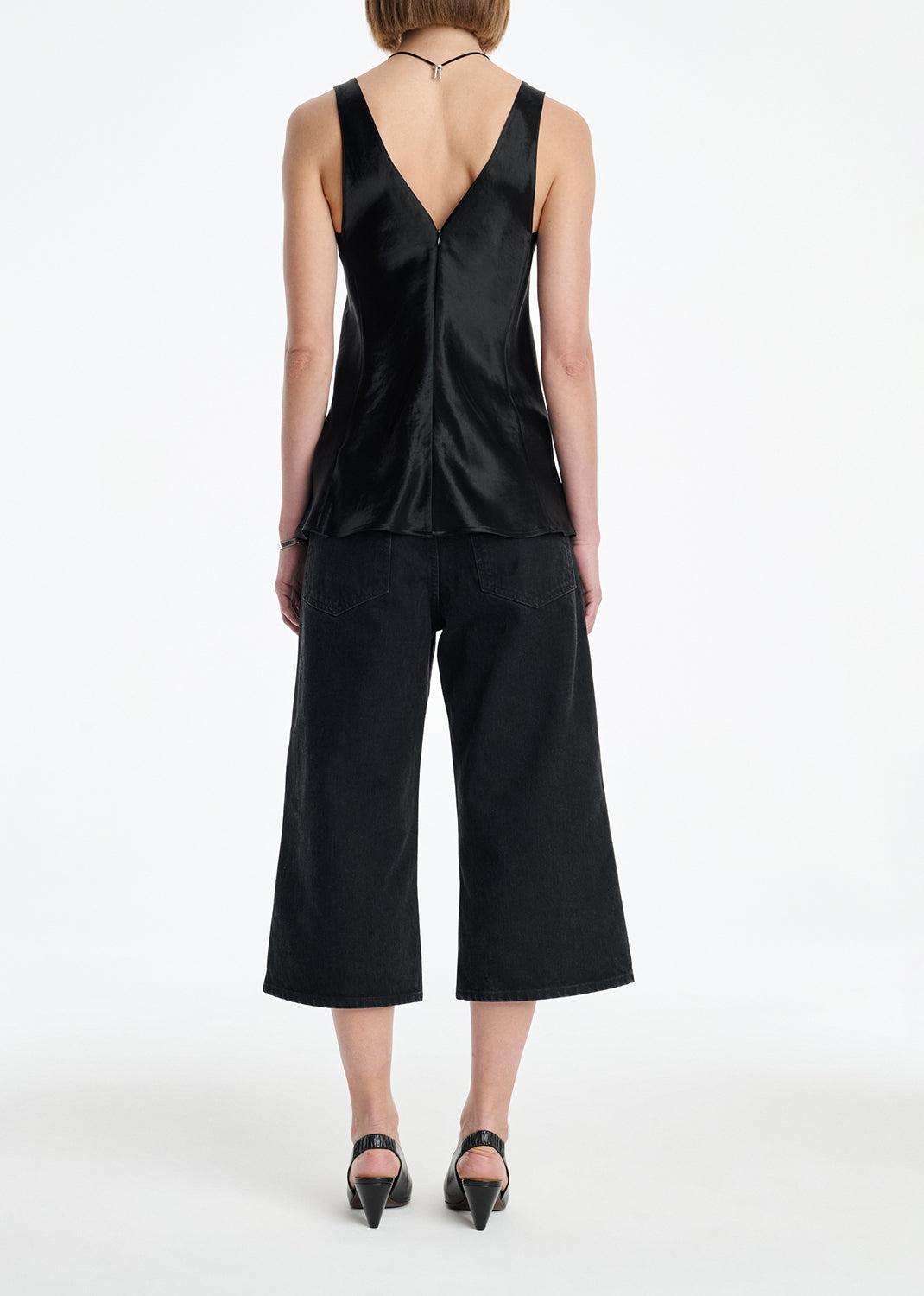 AGOLDE x MARIA MCMANUS Deep V Tunic in Black