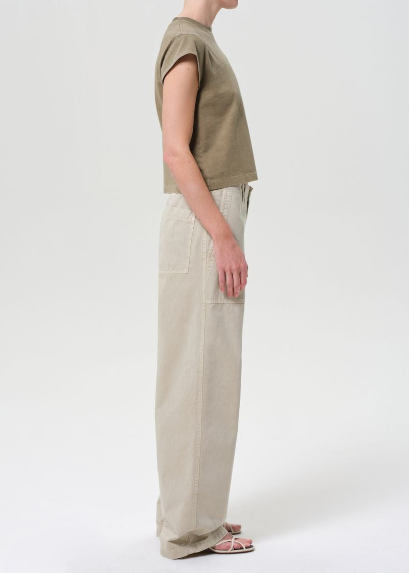 Yuna Low Slung Utility Pant in Pumine side