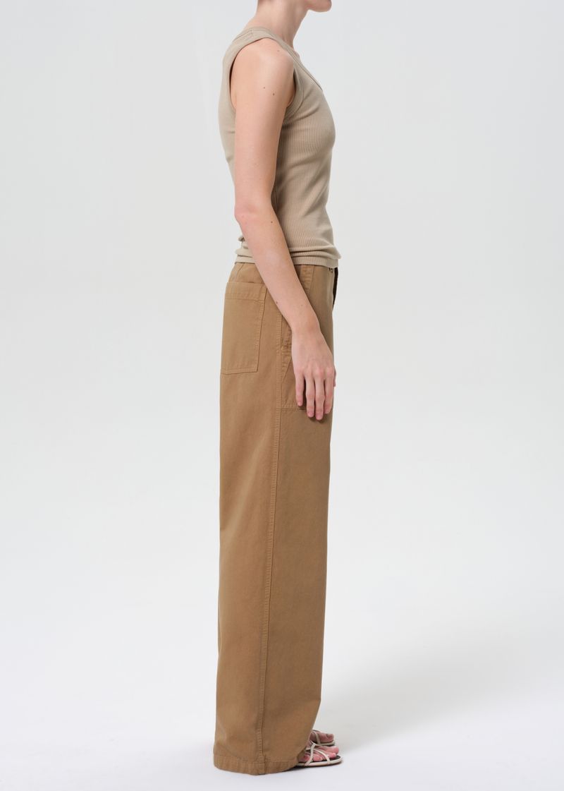Yuna Low Slung Utility Pant in Crocodile side