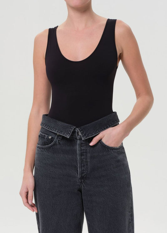 Tora Tank Bodysuit in Black front