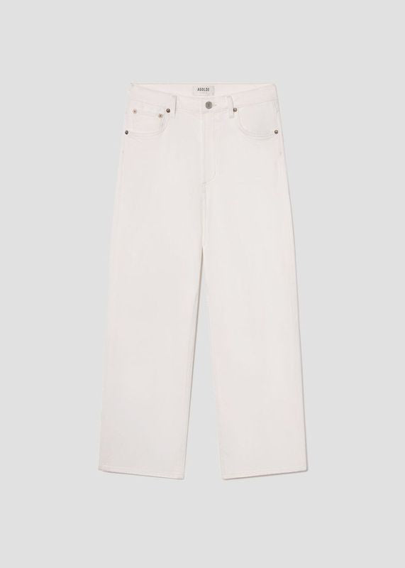 Ren Jean (Stretch) in White Wash flat