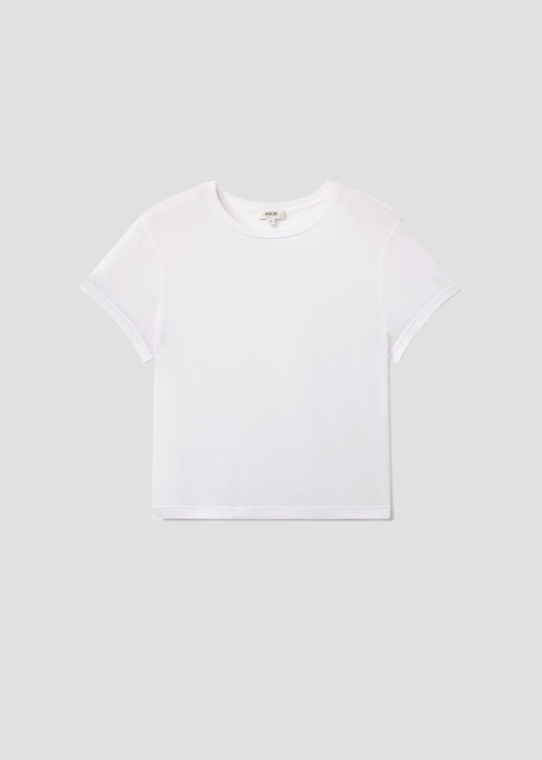 Adine Shrunken Tee in White flat