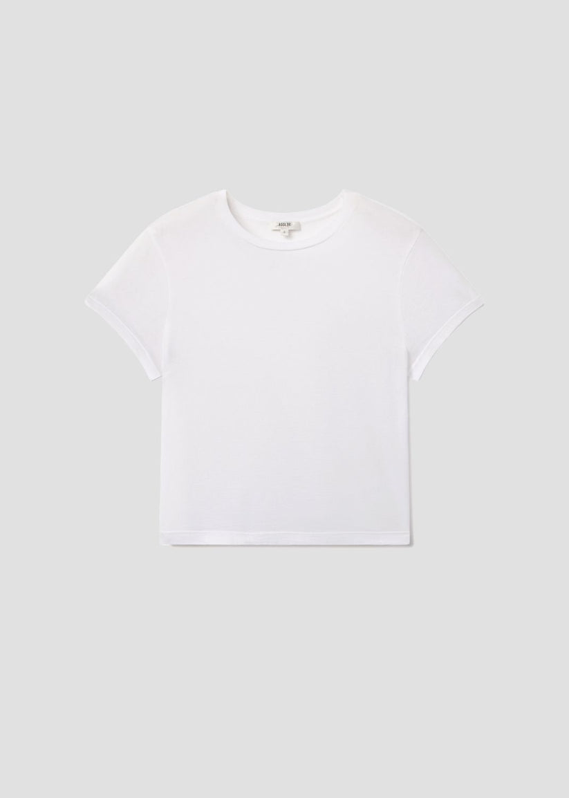 Adine Shrunken Tee in Mint Cream main image 1