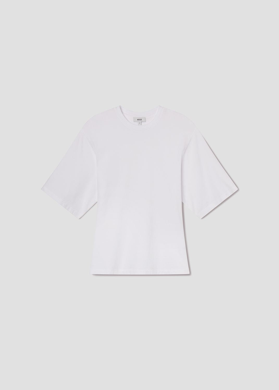 Storey Tee in White Flat