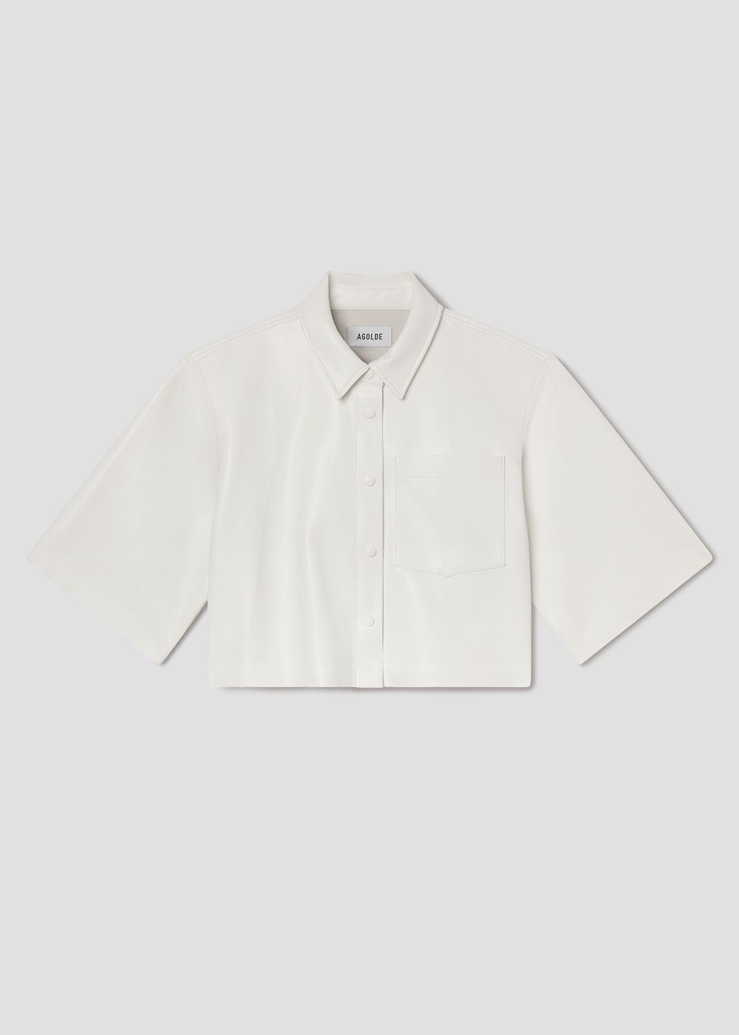 Tomine Shirt (Vegan Leather) in Collagen Flat