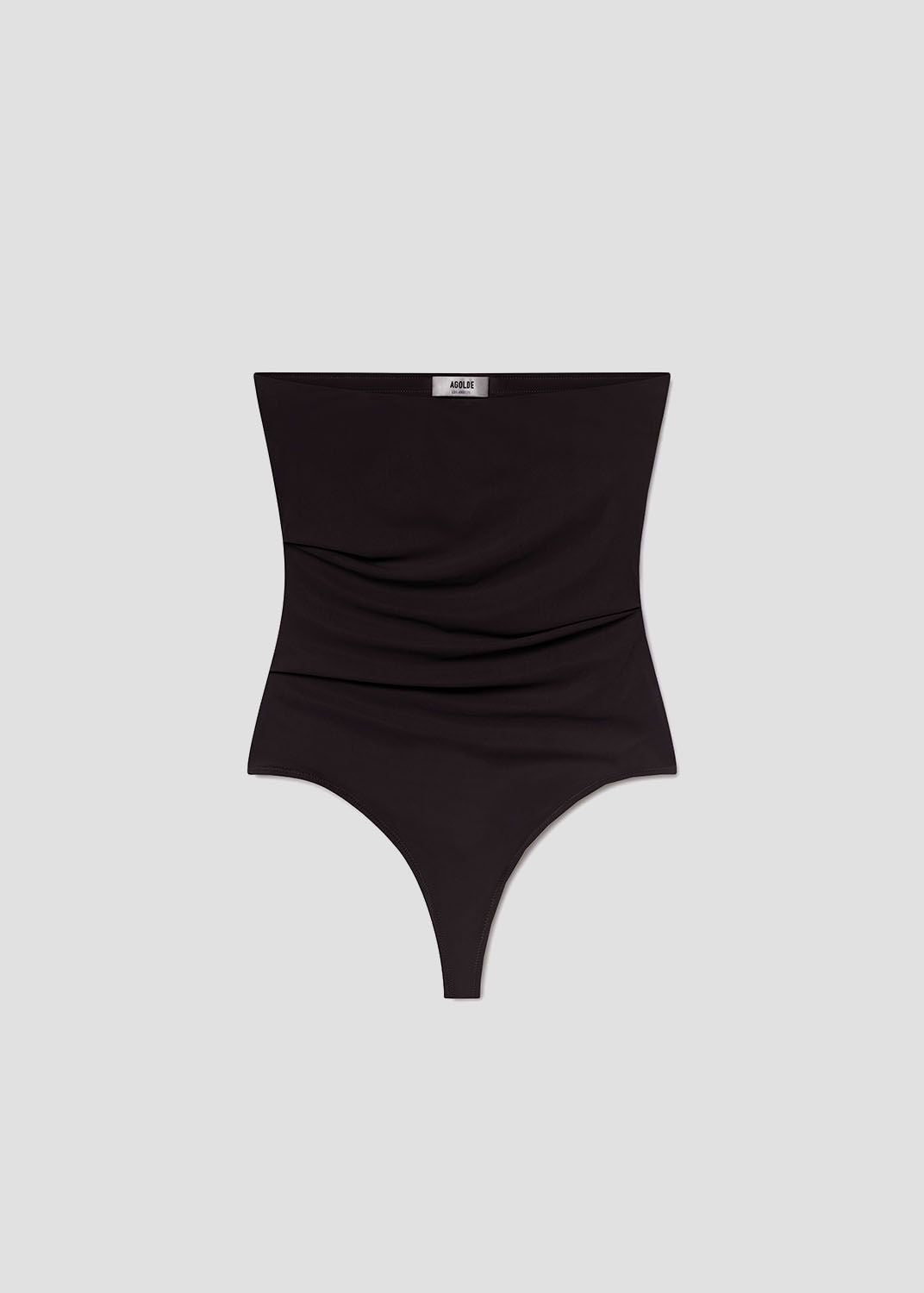 Gwyneth Bodysuit in Black flat