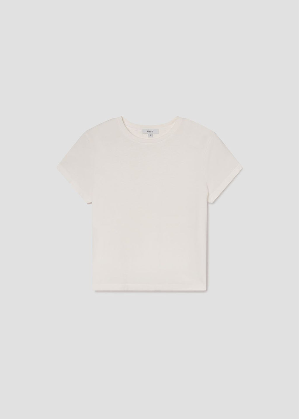 Long Line Adine Tee in White Ash Flat