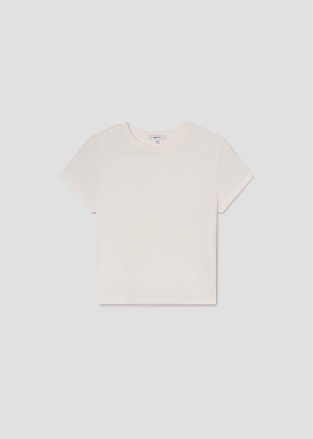 Long Line Adine Tee in White Ash Flat
